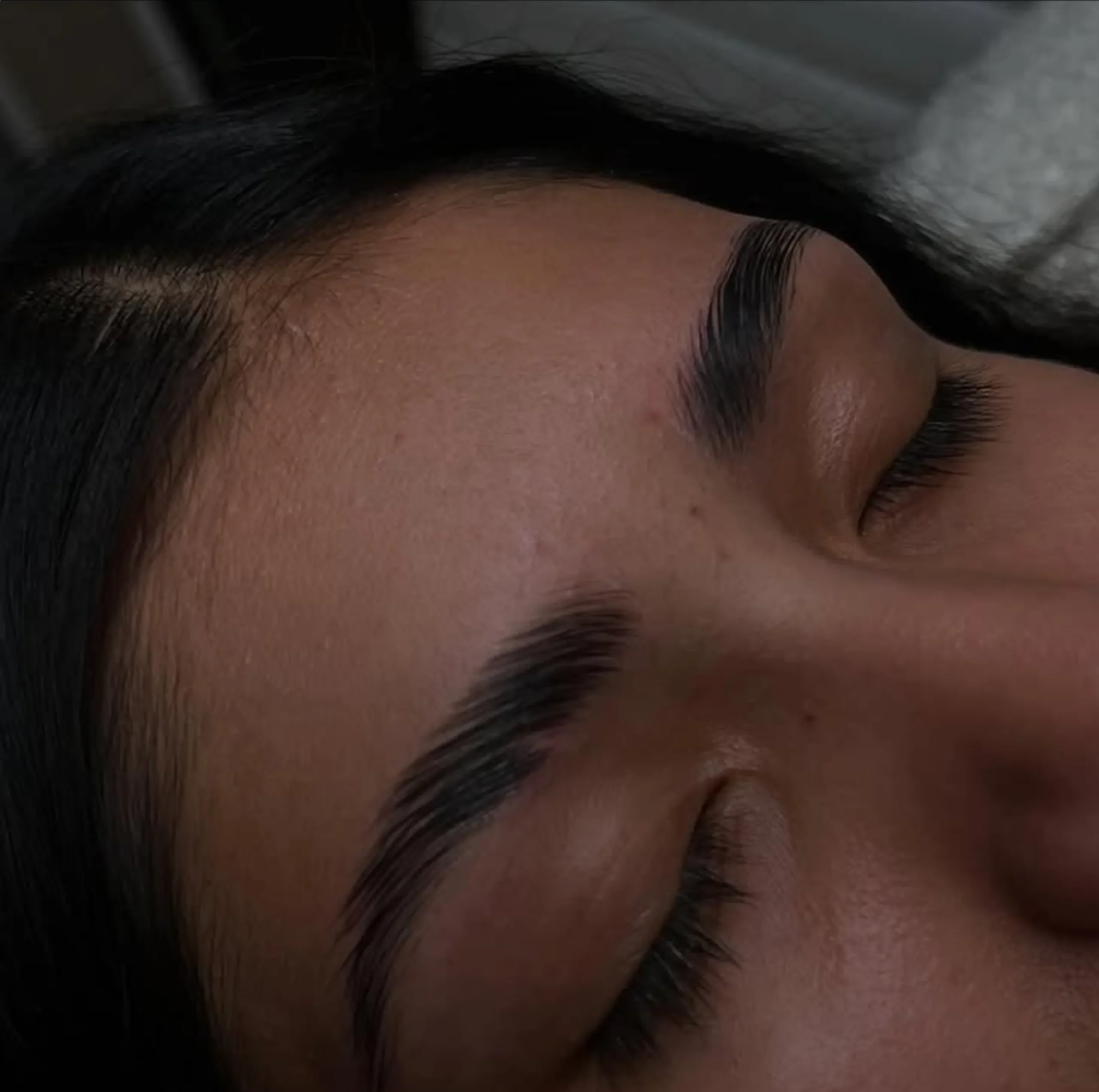client consultation for brows